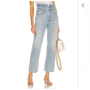 AGOLDE
Lettuce Waistband Reworked High Rise Fitted 90s